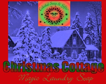 Christmas Cottage LIMITED Edition Natural VEGAN Laundry Soap Powder Bag - 40-80 LOADS Gross Wt. 44 oz.