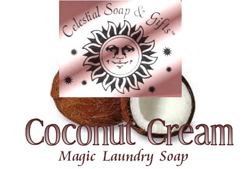 Coconut Cream 2 pounds 12 oz Natural VEGAN Laundry Soap Powder Bag. 40-80 LOADS Gross Wt. 44 oz. Detergent Bulk Economical image 1