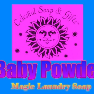 6 oz. Baby Powder  Natural VEGAN Laundry Soap Powder SAMPLE 6 oz. 5-10 Loads