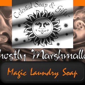 Ghostly Marshmallow VEGAN Laundry Soap Powder 6 oz. SAMPLE 5-10 LOADS Detergent Limited Edition