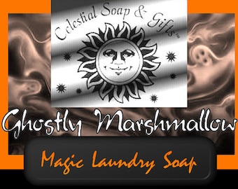 Ghostly Marshmallow VEGAN Laundry Soap Powder 6 oz. SAMPLE 5-10 LOADS Detergent Limited Edition