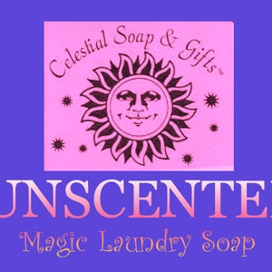 UNSCENTED Natural Vegan Laundry Soap Powder 6 oz. SAMPLE 5-10 LOADS image 1