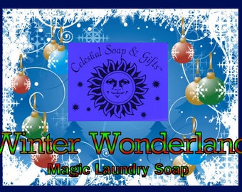 Winter Wonderland LIMITED Edition Natural VEGAN Laundry Soap Powder Bag 40-80 Loads Gross Wt. 44 oz.