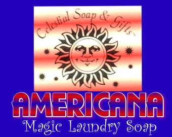 AMERICANA Natural Laundry Soap Powder SAMPLE Vegan 6 oz.  5-10 Loads