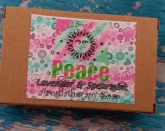NEW Peace Aromatherapy Soap Bar - 5 oz.- Lavender & Spearmint Blend