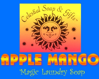 Apple Mango Natural VEGAN Laundry Soap Powder Bag - 40-80 LOADS Gross Wt. 44oz.