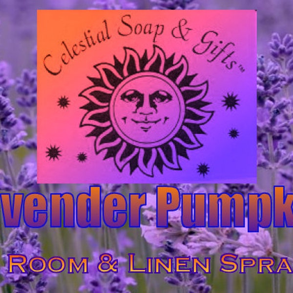 Lavender Pumpkin Room & Linen Freshener Spray 2.5 oz. Aluminum Bottle