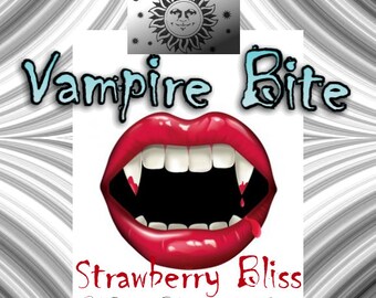 Vampire Bite VEGAN Laundry Soap Powder Bag - 40-80 Loads Gross Wt. 44 oz. Halloween Limited Edition Strawberry Bliss