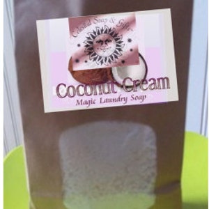 Coconut Cream 2 pounds 12 oz Natural VEGAN Laundry Soap Powder Bag. 40-80 LOADS Gross Wt. 44 oz. Detergent Bulk Economical image 2