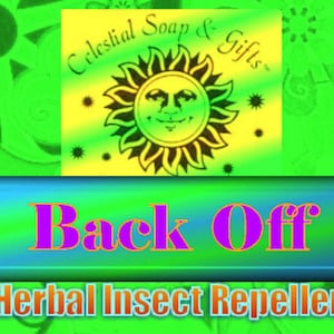 BACK OFF Herbal Insect Repellent Spray  Natural Vegan Aluminum Bottle