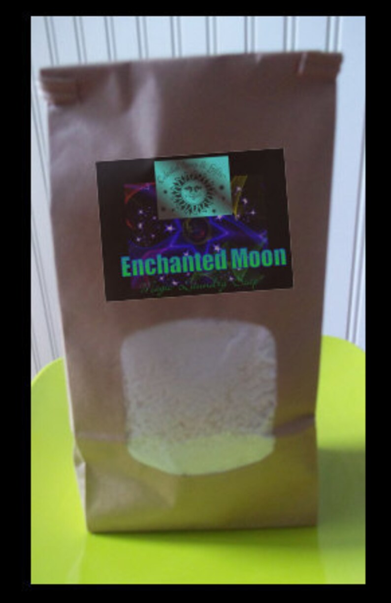 ENCHANTED Moon Natural VEGAN Laundry Soap Detergent Powder Bag 40-80 Loads Gross Wt. 44 oz image 2