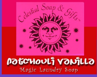 Patchouli Vanilla Natural VEGAN Laundry Detergent Soap Powder Bag - 40-80 LOADS Gross Wt. 44 oz.