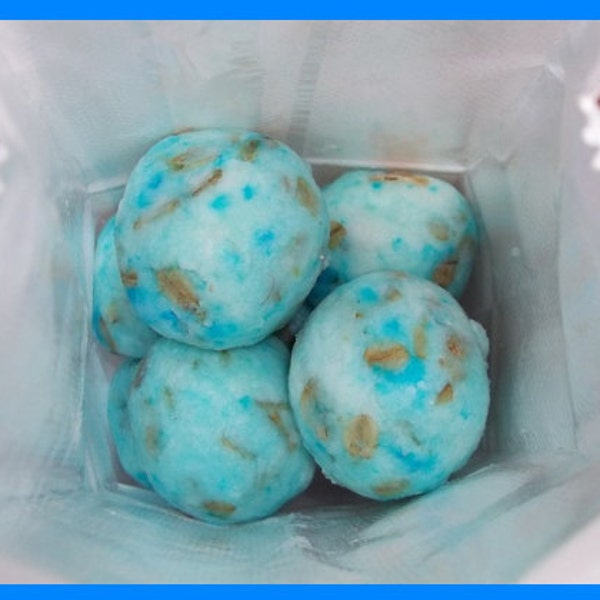 Oatmeal Peppermint Cold Process Soap Balls - Bag of 8 (1) oz. each