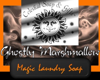 Ghostly Marshmallow VEGAN Laundry Soap Powder Bag - 40-80 Loads Gross Wt. 44 oz. Limited Edition