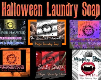 Halloween Fall Natural VEGAN Laundry Soap Powder 6 oz SAMPLE 5-10 LOADS