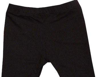 Organic Cotton Baby Leggings in black