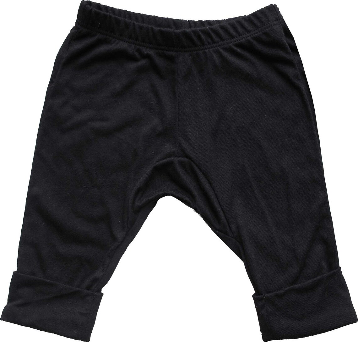 Organic Cotton Black Baby Pants Etsy