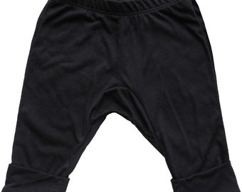 Organic Cotton Black Baby Pants