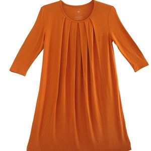 Organic Cotton Sunburst Pleat Maternity Dress