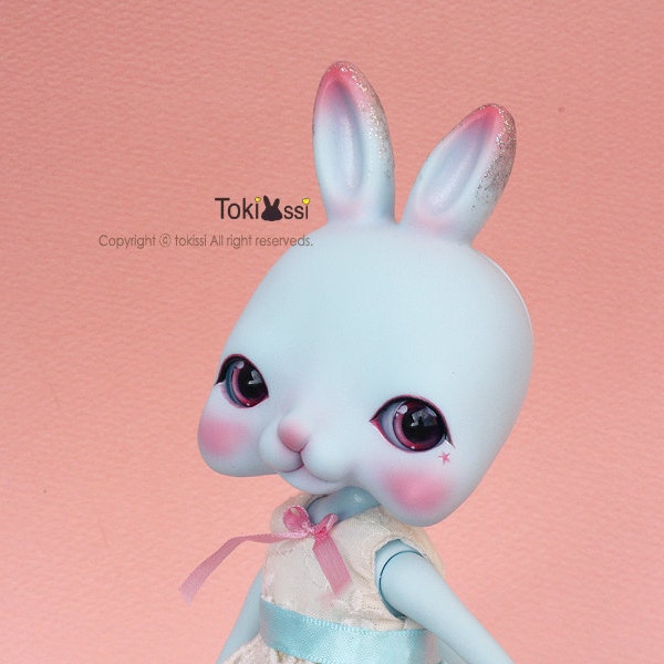 Tokissi rabbit doll / bunny / Blue / glitter / gift