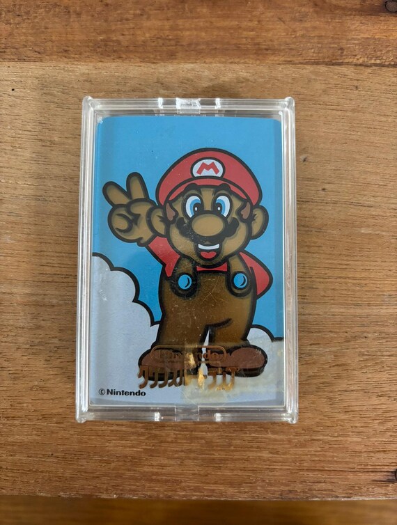 SUPER MARIO BROTHERS Clean-through Trump Nintendo 1990s Vintage
