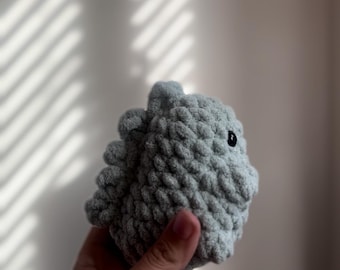 Crochet Baby Dinosaur Amigurumi: 4" Plush Dino, Custom Colors
