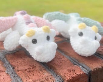 Custom Crochet Dragon Plush: Handmade Amigurumi Toy