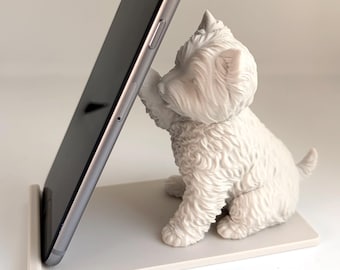 West Highland Terrier 'Westie' Cellphone/Tablet Holder
