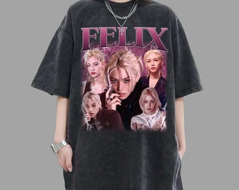 Limited Felix Stray vintage T-shirt voor kinderen, cadeau voor vrouw en man, uniseks T-shirt