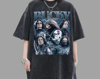 Bucky Barnes Shirt, Retro 90s Bootleg Tee, Avengers Fan Gift