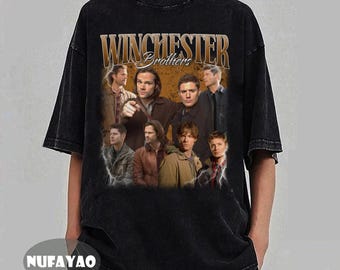 Winchester Brothers Vintage Graphic T-Shirt, Supernatural Fan Gift