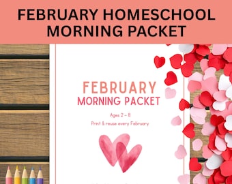 Pacchetto mattutino di homeschooling di febbraio