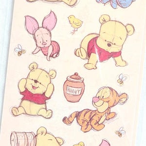 Pegatina decorativa de Winnie the Pooh (1 hoja)