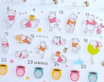 Winnie the Pooh Schedule Sticker (1 sheet)