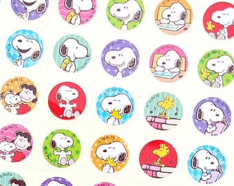 Peanuts Snoopy deco sticker (2 Sheets) Made in Japan