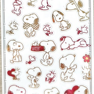 Buy Peanuts Snoopy Charlie Brown Vintage Stickers Collections planner Sticker  Teacher Stickers Fun Stickers Online in India 