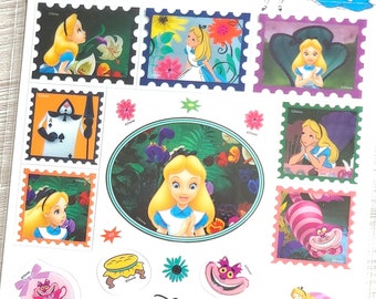 Alice in Wonderland Deco Sticker - Made in Korea (1 sheet)