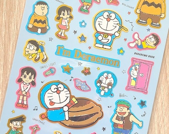 Doraemon characters deco stickers