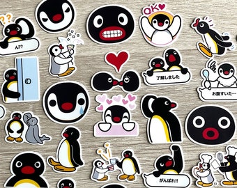 Cute Pingu Penguin Deco Sticker, 40 pcs (No.02)