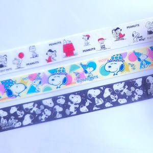 Cinta adhesiva washi de Snoopy y sus amigos (15 mm x 5 m)