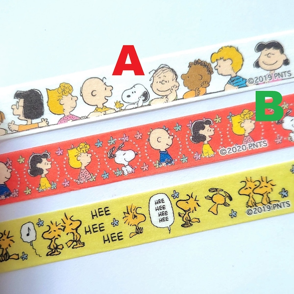 Snoopy And Friends Washi Masking Tape (15mm X 5M)