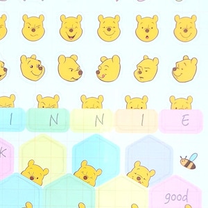 Pegatina decorativa de Winnie the Pooh (1 hoja)
