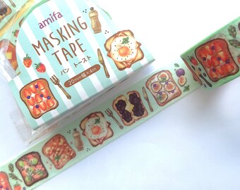 Yummy Toast Washi Masking Tape (20mm X 4M)