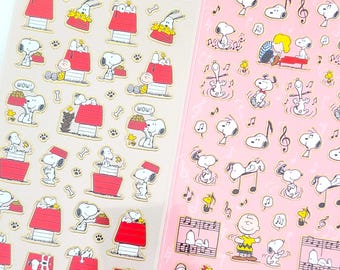 Hallmark Peanuts Snoopy and friends deco sticker (1 Sheet)