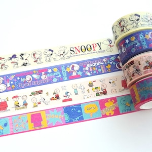 Taśma maskująca Washi Snoopy i Przyjaciele (15 mm X 5 M)