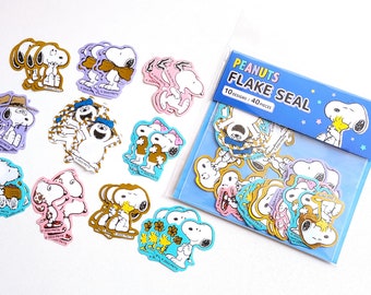 Snoopy flake seal sticker (40 pcs)