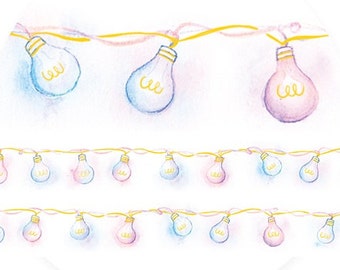 Light Bulb Washi Tape (18mm X 10M)