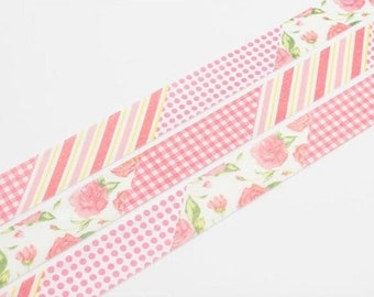 MT ex flower red Washi Tape (10M) MTEX1P54