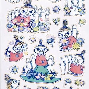 Moomin Characters Hallmark - Happy in Nature bladgoud decosticker (1 vel) roze