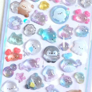 3D sticker sticker bonbon druppel (1 vel)